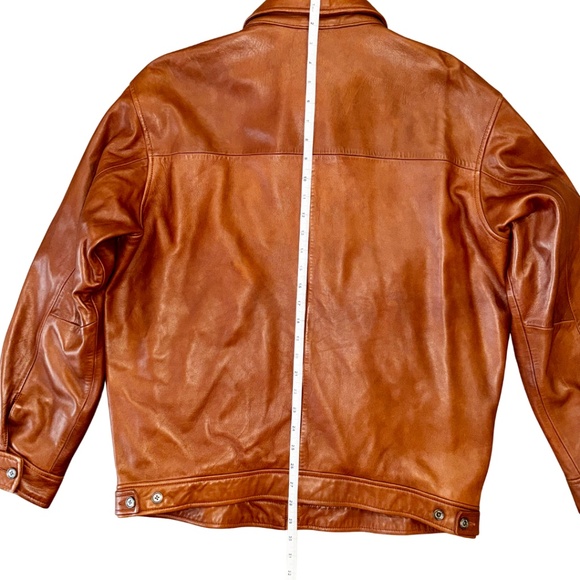 POLO RALPH LAUREN Men's Leather Bomber Jacket - M - Picture 7 of 16